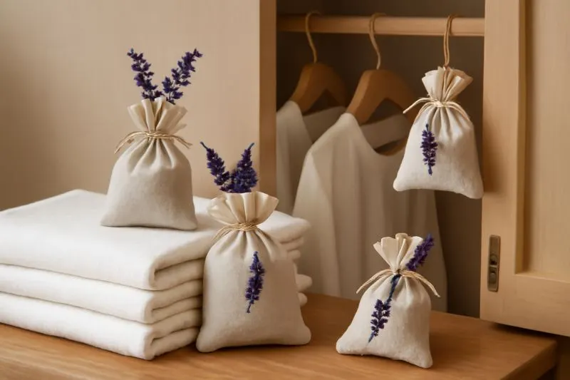 Comment parfumer naturellement son linge et ses placards avec des sachets de lavande